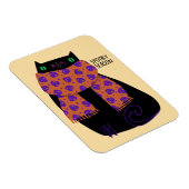 Black Cat Fall Saison Halloween Spooky Niedlich Magnet (Rechte Seite)