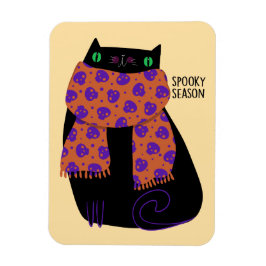 Black Cat Fall Saison Halloween Spooky Niedlich Magnet