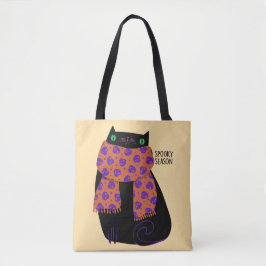 Black Cat Fall Saison Halloween Spooky Niedlich Tasche