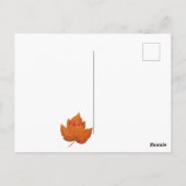 Black Cat Fall Saison Happy Halloween Postkarte (Rückseite)