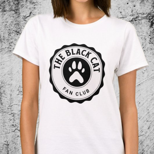 Black Cat Fan Club - Cat Mama Geschenk T-Shirt