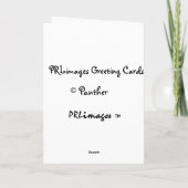 Black Cat Father's Day Card Karte (Rückseite)