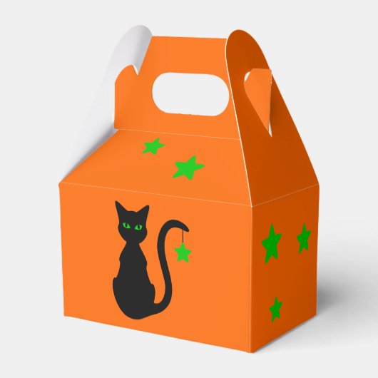 Black Cat Favor Box Geschenkschachtel (Rückseite)