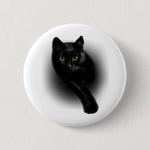 Black Cat Feilnägel Button