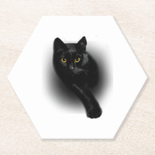 Black Cat Feilnägel Untersetzer