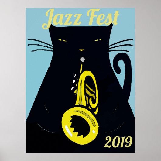 Black Cat Fest mit Trumpf Poster (Vorne)