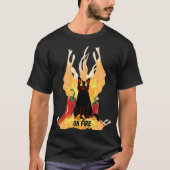 Black cat Fireworks T-Shirt (Vorderseite)