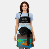 Black Cat Fishing, Grauband Schürze (Getragen)