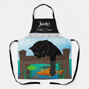 Black Cat Fishing, Grauband Schürze