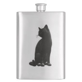 Black Cat Flask Flachmann (Vorderseite)