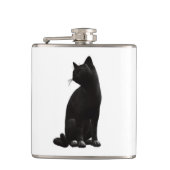 Black Cat Flask Flachmann (Vorderseite)