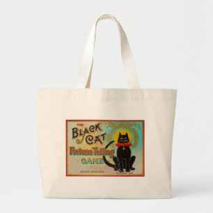 Black Cat Fortune Telling Game Jumbo Stoffbeutel