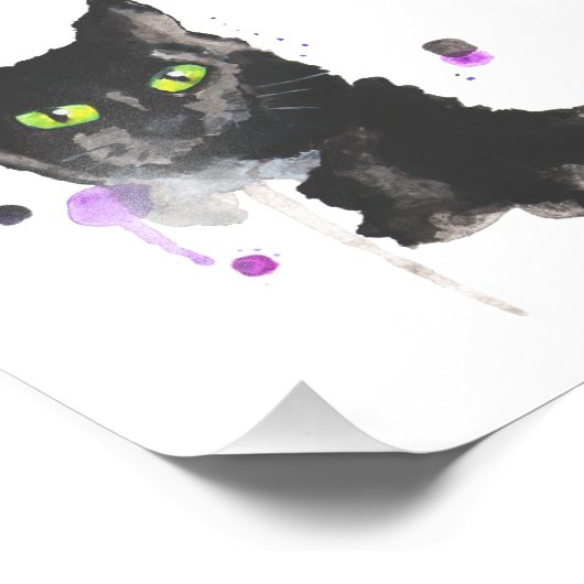 Black Cat Foto Print (Ecke)