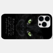 Black Cat Foto, Weisheit Case-Mate iPhone Hülle (Rückseite (Horizontal))