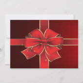 Black Cat Frohe Weihnachten Dankeskarte (Rückseite)