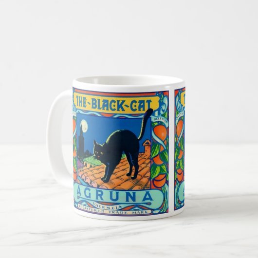 Black Cat Fruit Tasse (Vorderseite Links)