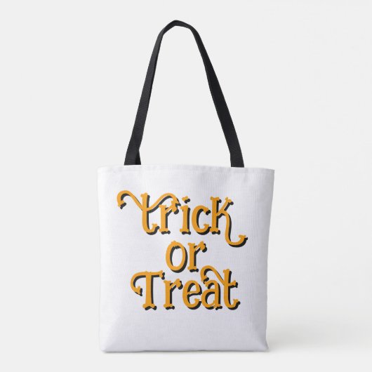 Black Cat Full Moon Adult Trick oder Treat Tasche (Rückseite)