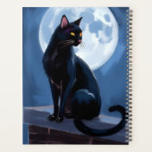 Black Cat | Full Moon Pet Painting Planer (Rückseite)