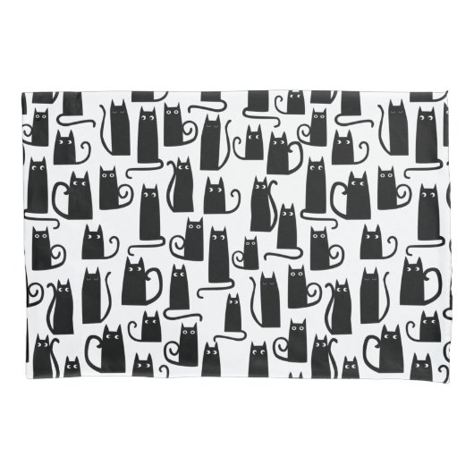 Black Cat Fun Kissenbezug (Vorderseite-Links)