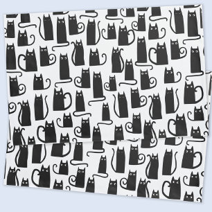 Black Cat Fun Kissenbezug
