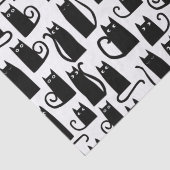 Black Cat Fun Seidenpapier (Detail)