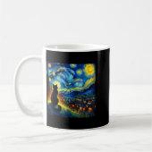 Black Cat Funny Cat Lover Mom Daddy Starry Night V Kaffeetasse (Links)