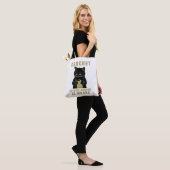 Black Cat Funny Crochet, weil Mord falsch Tasche (Am Model)