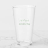 Black Cat Funny Glas (Rückseite)