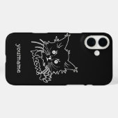 Black-Cat-Gehäuse für Monogramm Case-Mate iPhone Hülle (Rückseite (Horizontal))