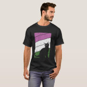 Black Cat Gender Que Stolz Kitty GBbt Q Stolz A T-Shirt (Vorne ganz)