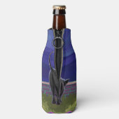 Black Cat Geschenke & Accessoires Flaschenkühler (Flasche Rückseite)