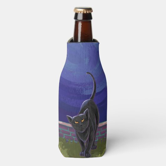 Black Cat Geschenke & Accessoires Flaschenkühler (Flaschenvorderseite)