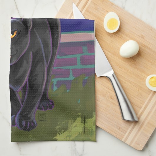 Black Cat Geschenke & Accessoires Handtuch (Viertel Falte)