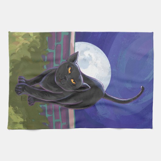 Black Cat Geschenke & Accessoires Handtuch (Horizontal)