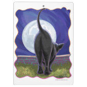 Black Cat Geschenke & Accessoires Klemmbrett (Rückseite)