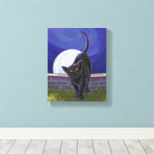 Black Cat Geschenke & Accessoires Leinwanddruck (Insitu (Holzboden))