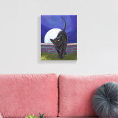 Black Cat Geschenke & Accessoires Leinwanddruck (Insitu (Wohnzimmer))