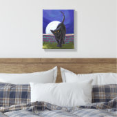 Black Cat Geschenke & Accessoires Leinwanddruck (Insitu (Schlafzimmer))