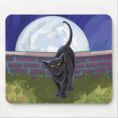 Black Cat Geschenke & Accessoires Mousepad (Vorne)