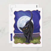 Black Cat Geschenke & Accessoires Postkarte (Vorne/Hinten)