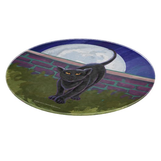 Black Cat Geschenke & Accessoires Schneidebrett (Ecke)