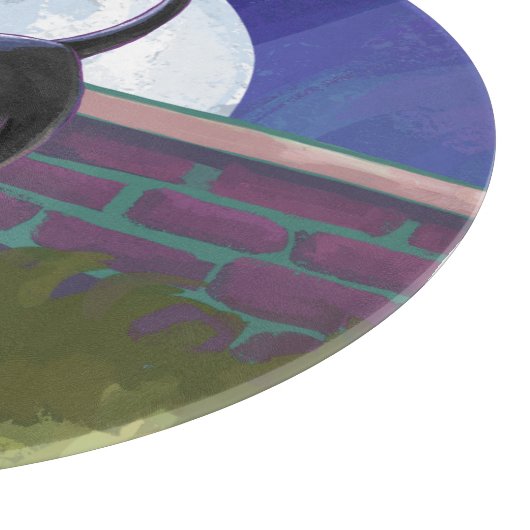 Black Cat Geschenke & Accessoires Schneidebrett (Ecke)