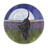 Black Cat Geschenke & Accessoires Schneidebrett (Vorderseite)