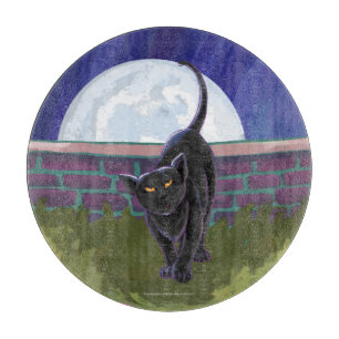 Black Cat Geschenke & Accessoires Schneidebrett