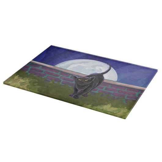 Black Cat Geschenke & Accessoires Schneidebrett (Ecke)