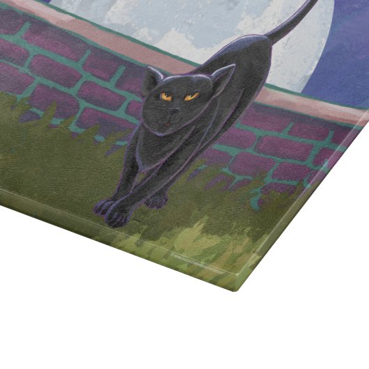Black Cat Geschenke & Accessoires Schneidebrett (Ecke)