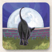 Black Cat Geschenke & Accessoires Untersetzer (Vorderseite)