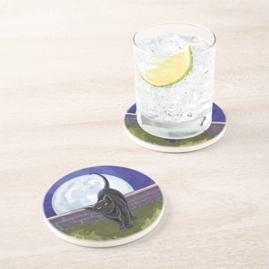 Black Cat Geschenke & Accessoires Untersetzer (Seite)