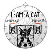 Black Cat Geschenke Dartscheibe (vorne)