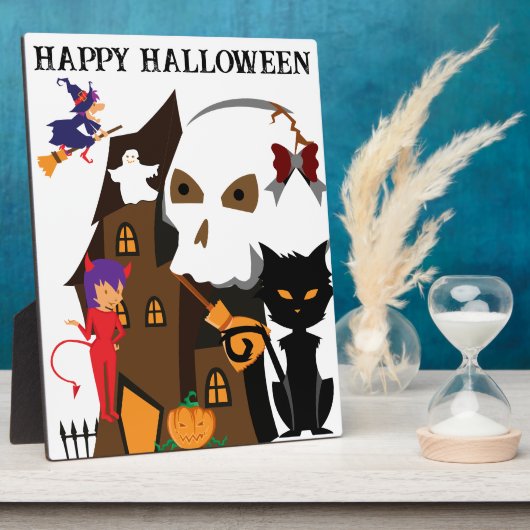 Black Cat Geschenke Fotoplatte (Seite)